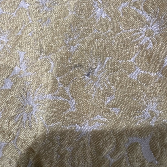 B.Right SHINE SO BRIGHT YELLOW FLORAL JACQUARD PUFF SLEEVE MIDI DRESS Size Small - Picture 15 of 16